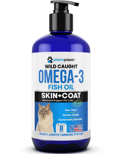 Omega 3 Fish Oil for Cats - 8 Oz