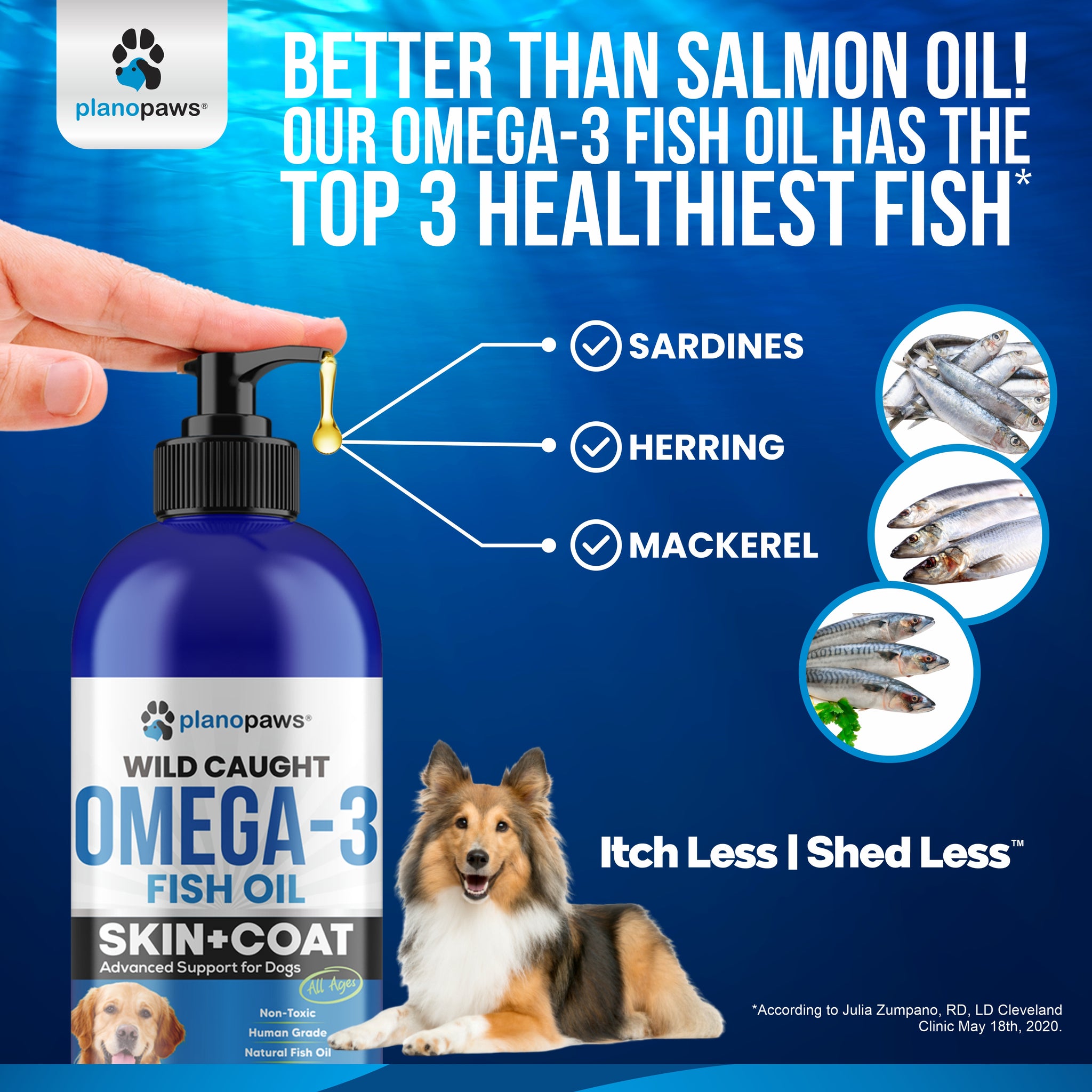 Omega 3 Fish Oil for Dogs 16 oz