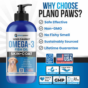 Omega 3 Fish Oil for Dogs 12 Oz